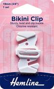 HEMLINE HANGSELL - Bikini Clip, 18mm - white